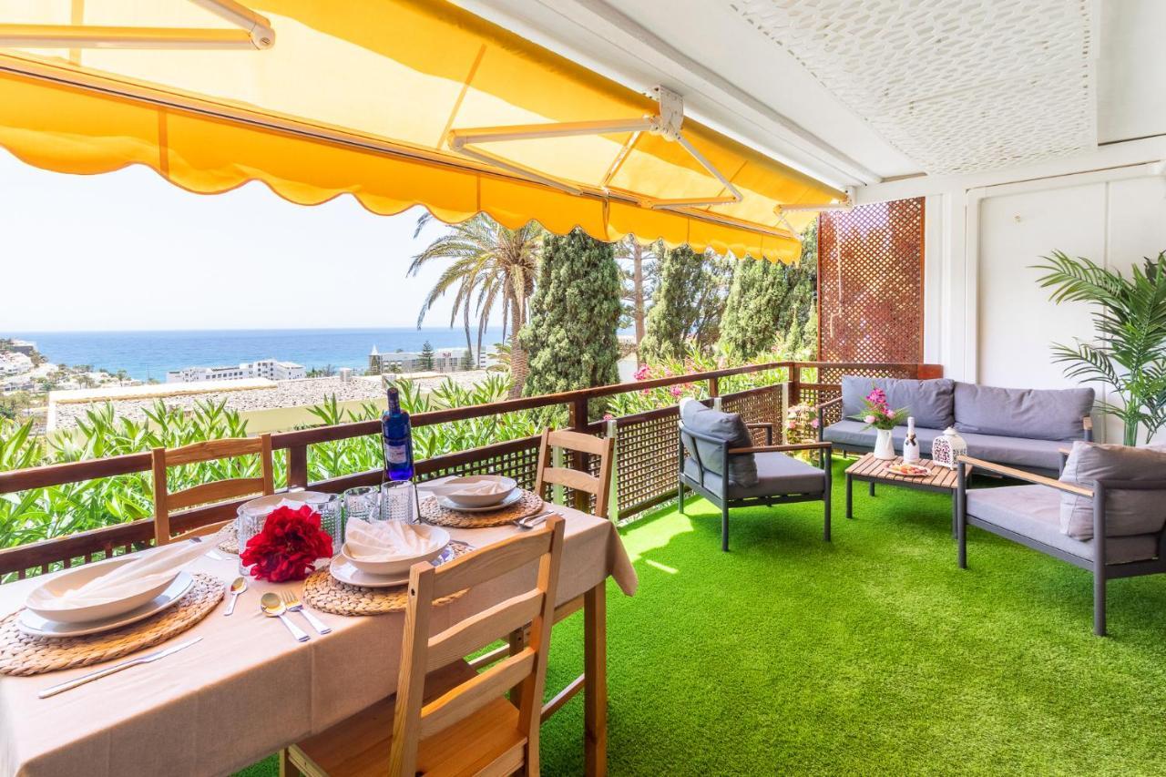 Appartamento Increible Terraza Con Vistas Al Mar En San Agustin Esterno foto